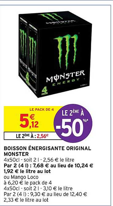 Boisson énergisante Original Monster