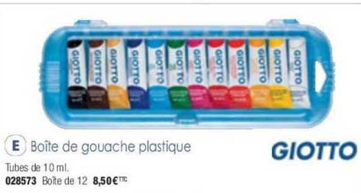 Boîte De Gouache Plastique Giotto