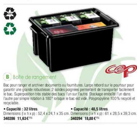 Boîte De Rangement Cep