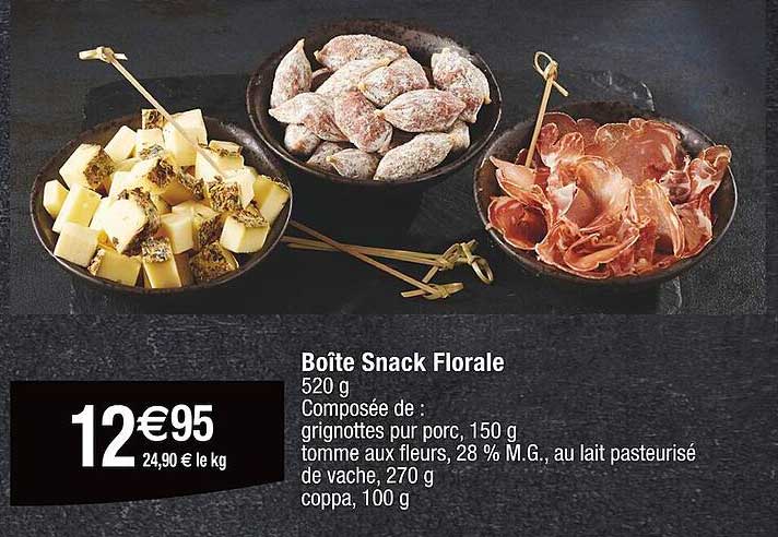 Boîte Snack Florale
