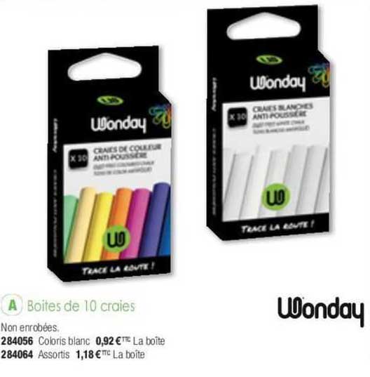 Boites De 10 Craies Wonday