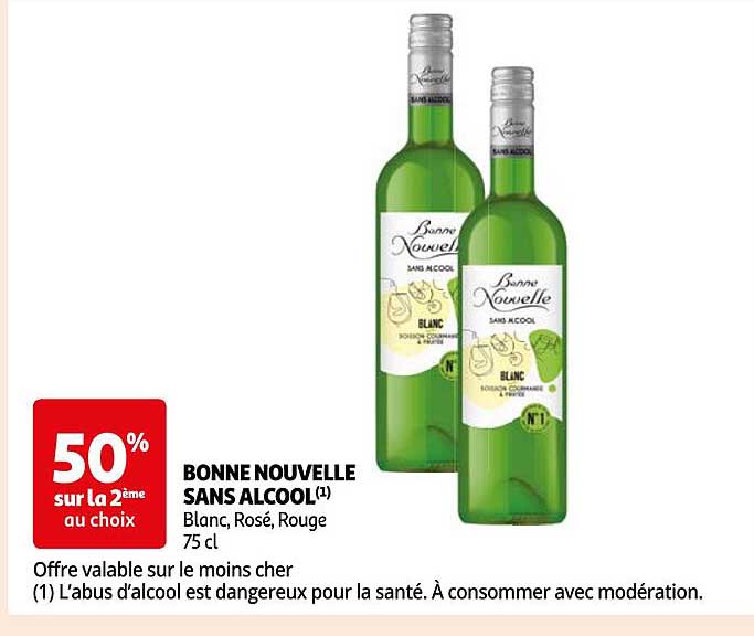 bonne nouvelle sans alcool