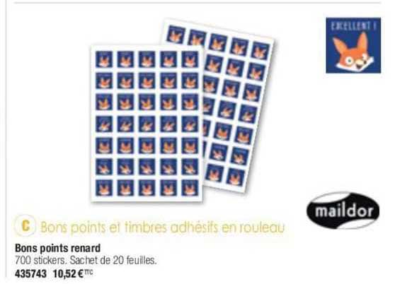 bons points renard maildor
