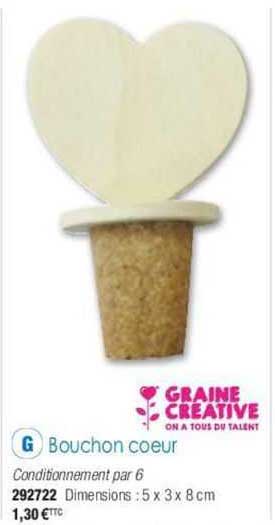 bouchon-cœur graine créative