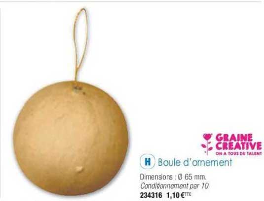 boule d'ornement graine créative