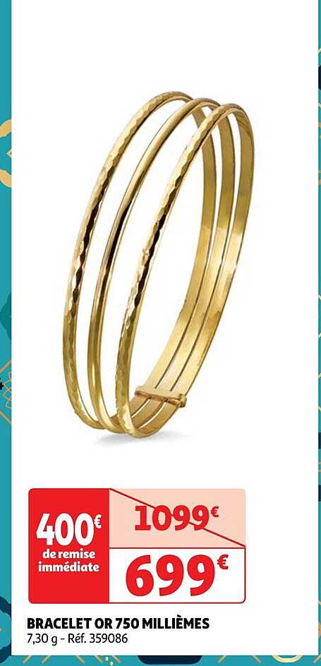 bracelet or 750 millièmes