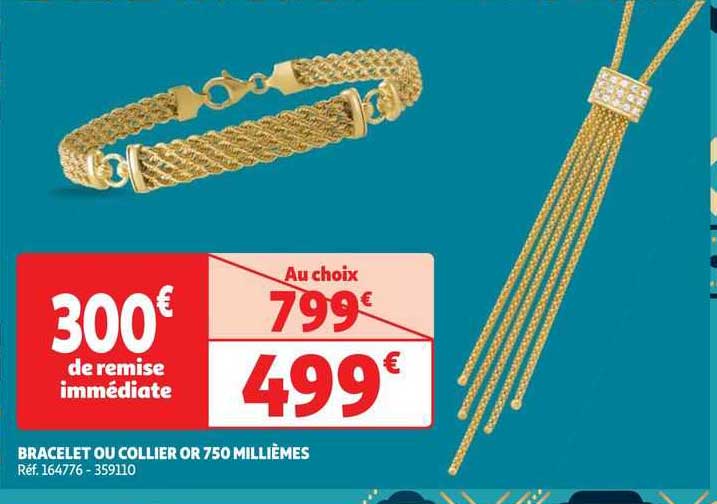 bracelet ou collier or 750 millièmes