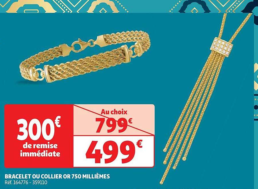 Bracelet Ou Collier Or 750 Millièmes