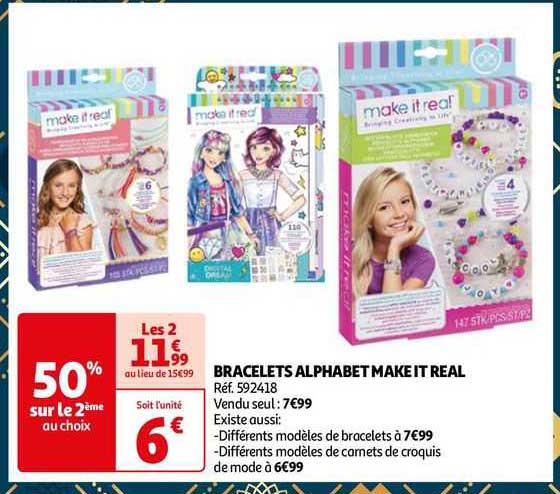 bracelets alphabet make real