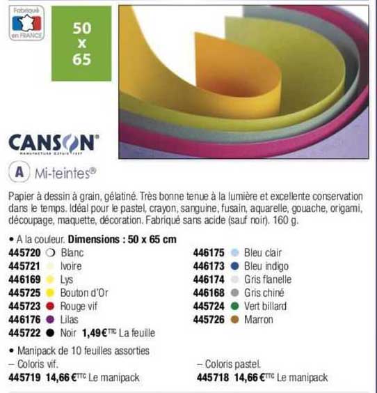 canson mi-teintes