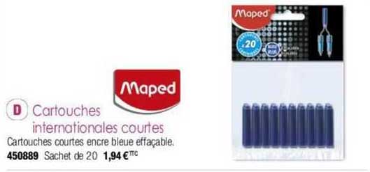 Cartouches Internationales Courtes Maped