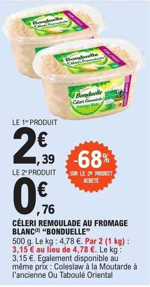 Céleri Remoulade Au Fromage Blanc "bonduelle"