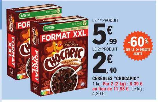 Céréales "chocapic"