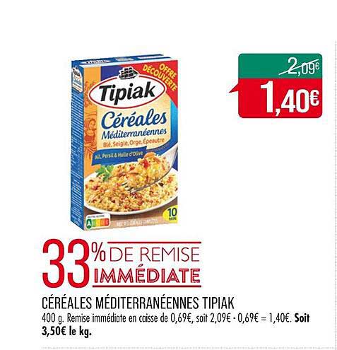 céréales méditerranéennes tipiak