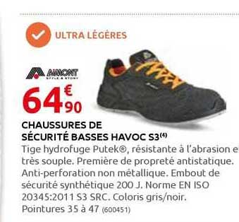 Chaussures De Sécurité Basses Havoc S3
