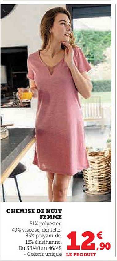 Chemise De Nuit Femme