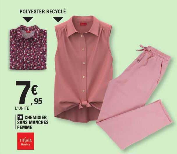 chemisier sans manches femme