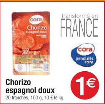 Chorizo Espagnol Doux