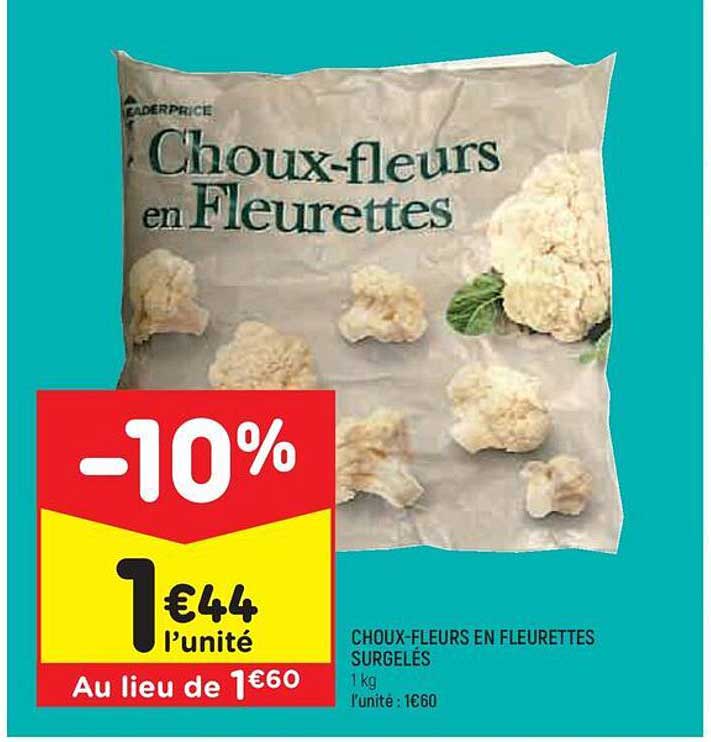 choux-fleurs en fleurettes surrgelés