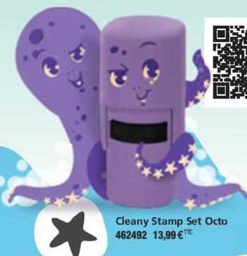 cleany stamp set octo