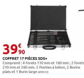 coffret 17 pièces sds+