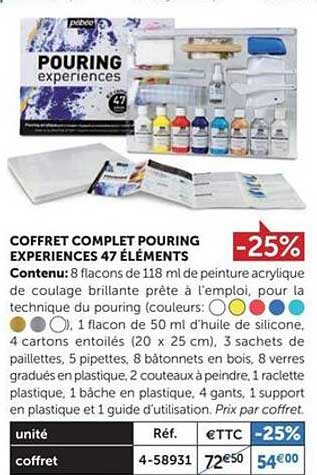 coffret complet pouring experiences 47 éléments