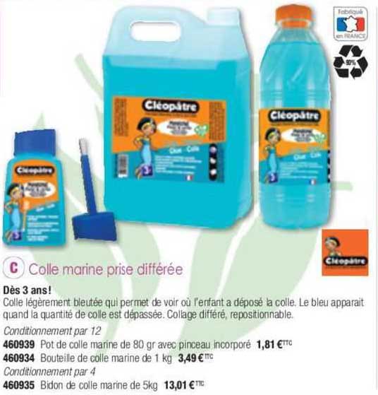colle marine prise différée cleopatre