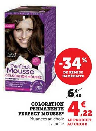 Coloration Permanente Perfect Mousse
