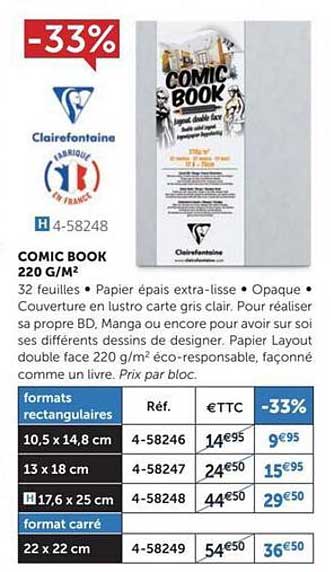 comic book 220 g/m²