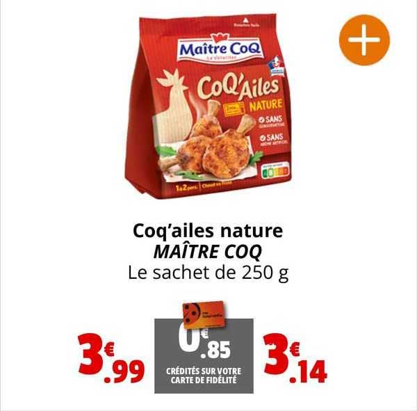 coq'ailes nature maître coq
