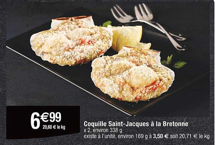 Coquille Saint-jacques à La Bretonne