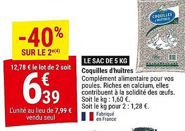 coquilles d'huîtres