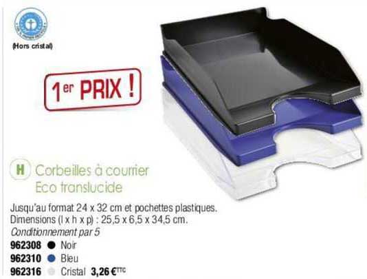 Corbeilles à Courrier Eco Translucide