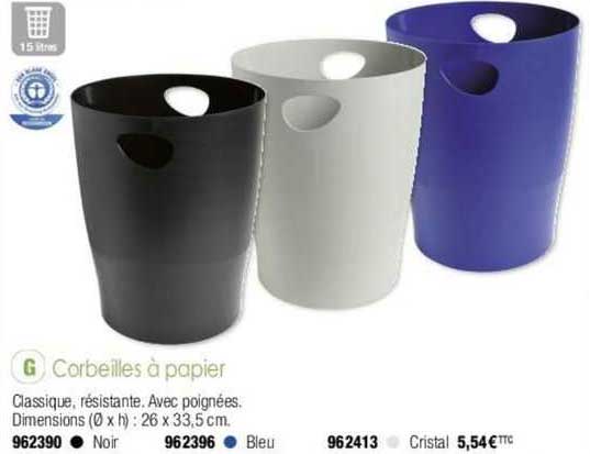 corbeilles à papier