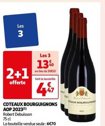 côteaux bourguignons aop 2023 robert debuisson