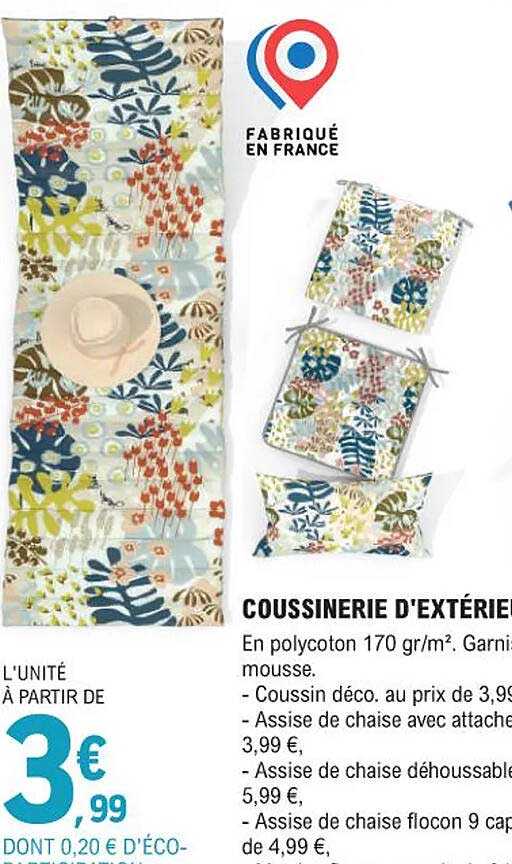 coussinerie d'extérieur