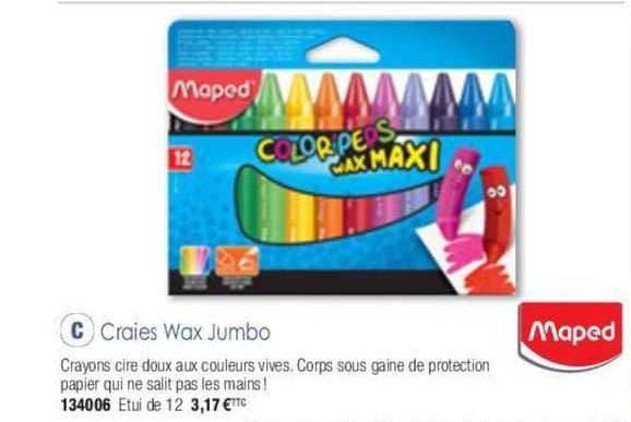 craies wax jumbo maped