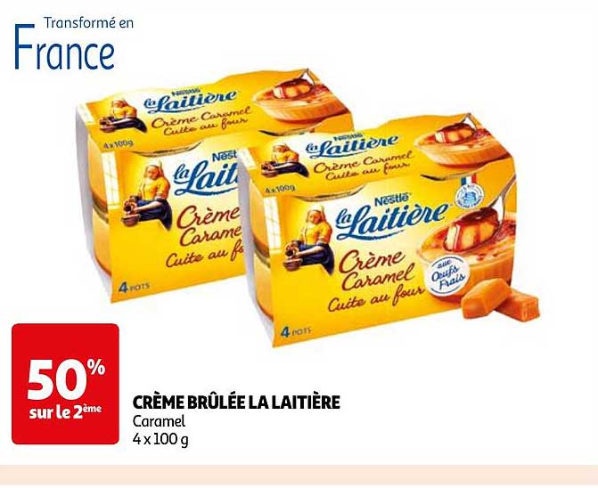 crème brûlée la laitière nestlé