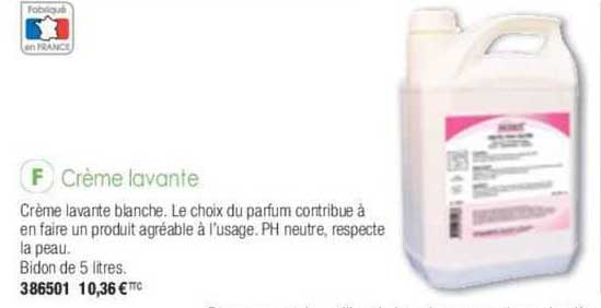 crème lavante