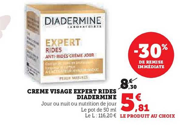 crème visage expert rides diadermine
