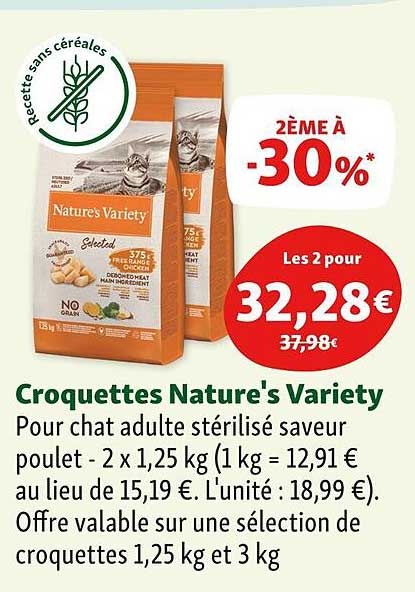 Croquettes Nature's Variety