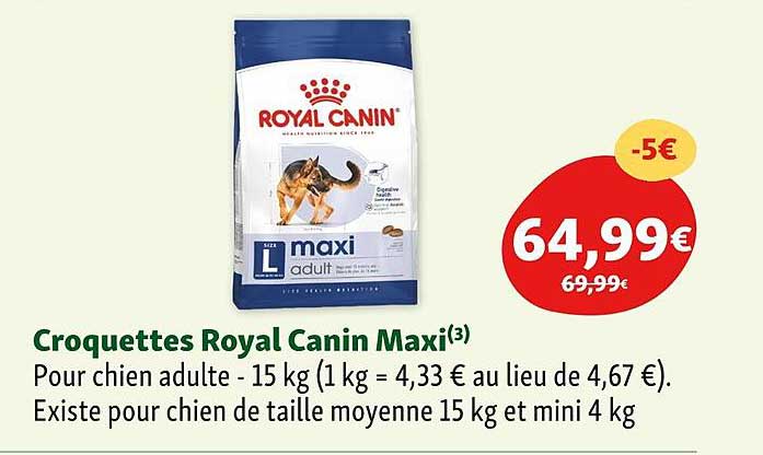 croquettes royal canin maxi