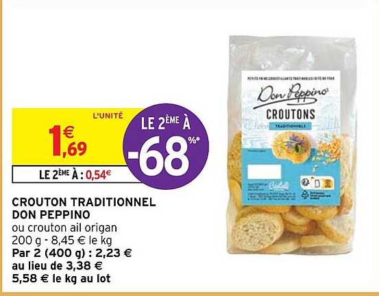 crouton traditionnel don peppino