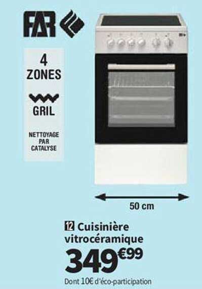 Cuisinière Vitrocéramique Far