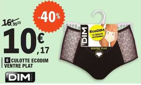 culotte ecodim ventre plat