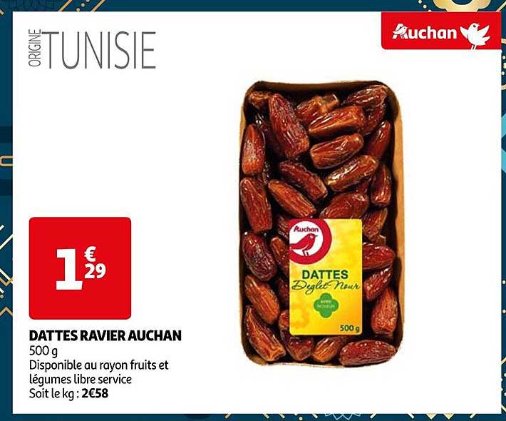 dattes ravier auchan