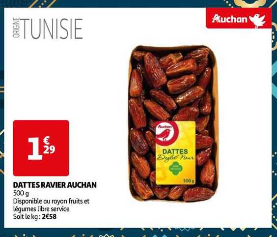 dattes ravier auchan