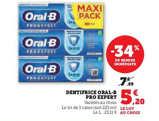 dentifrice oral-b pro expert