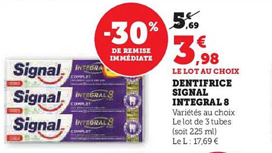 Dentifrice Signal Integral 8