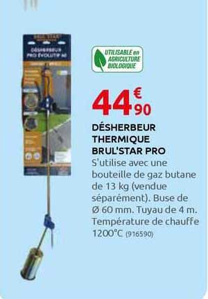 désherbeur thermique brul'star pro